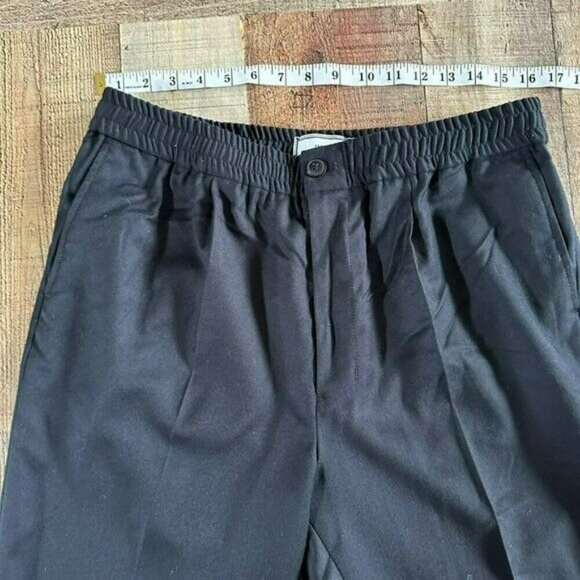 Ami Alexandre Mattiussi Black Elastic Waist Dress Pants Size 42 - Picture 2 of 10
